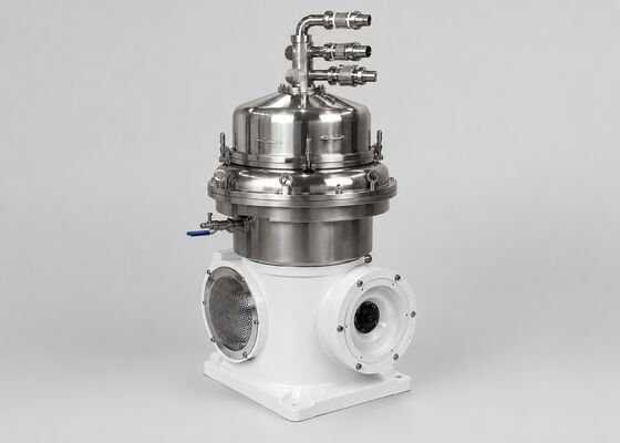 Centrifuga a dischi trifase per la rimozione del grasso del latte